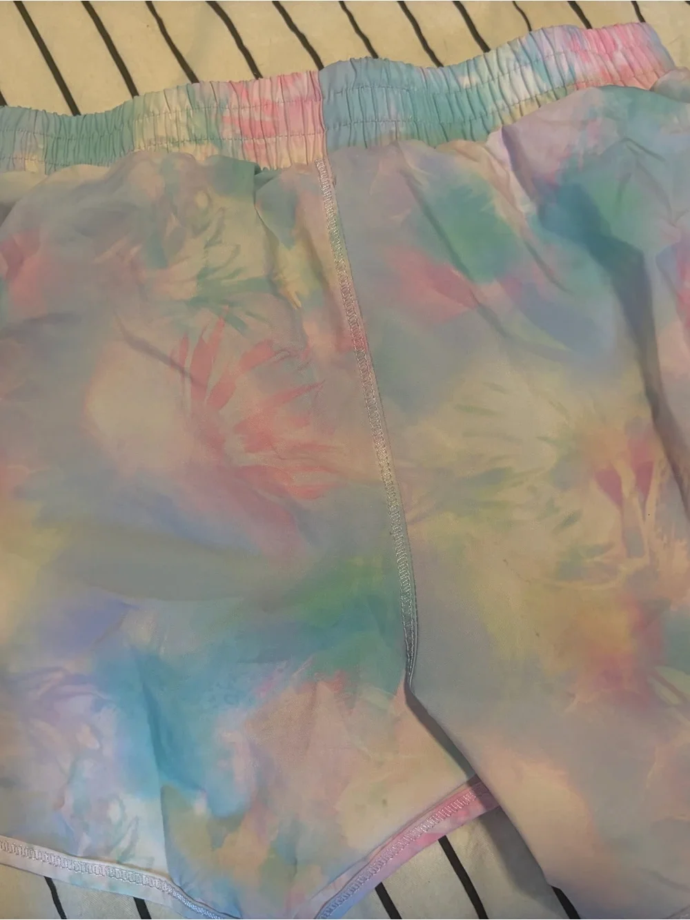 all in motion Pastel Tie-Dye Kids Athletic Shorts - Pink, Blue, Purple